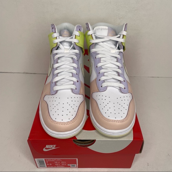 Nike Dunk High WMNS “Cashmere/Lemon Twist” NEW 2021 - Picture 2 of 4